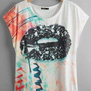 SHEIN Lip Tshirt